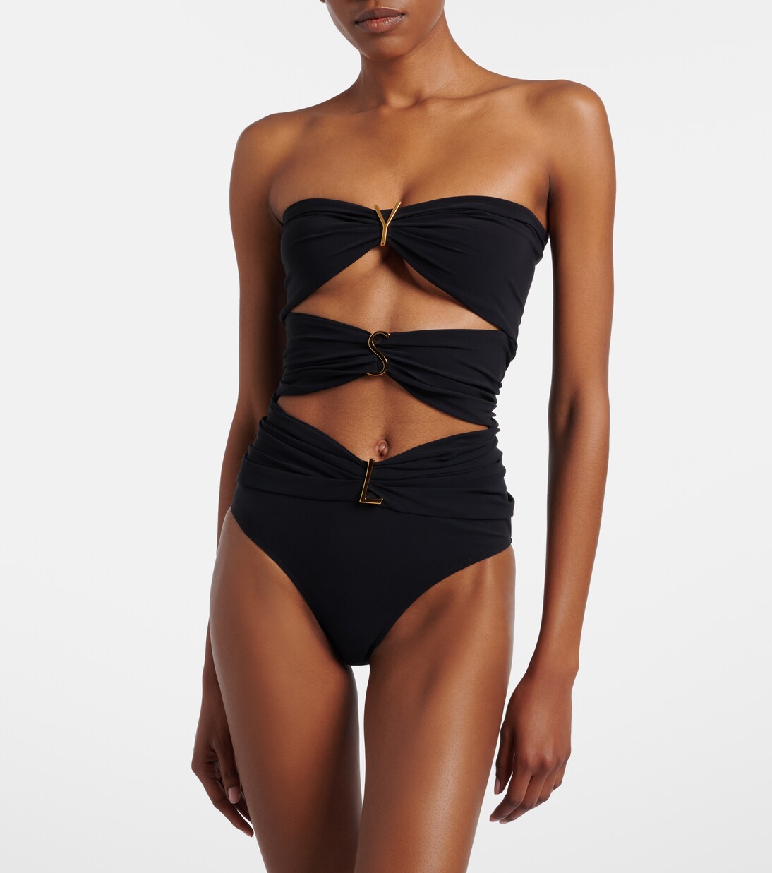 Cutout embellished swimsuit | Saint Laurent