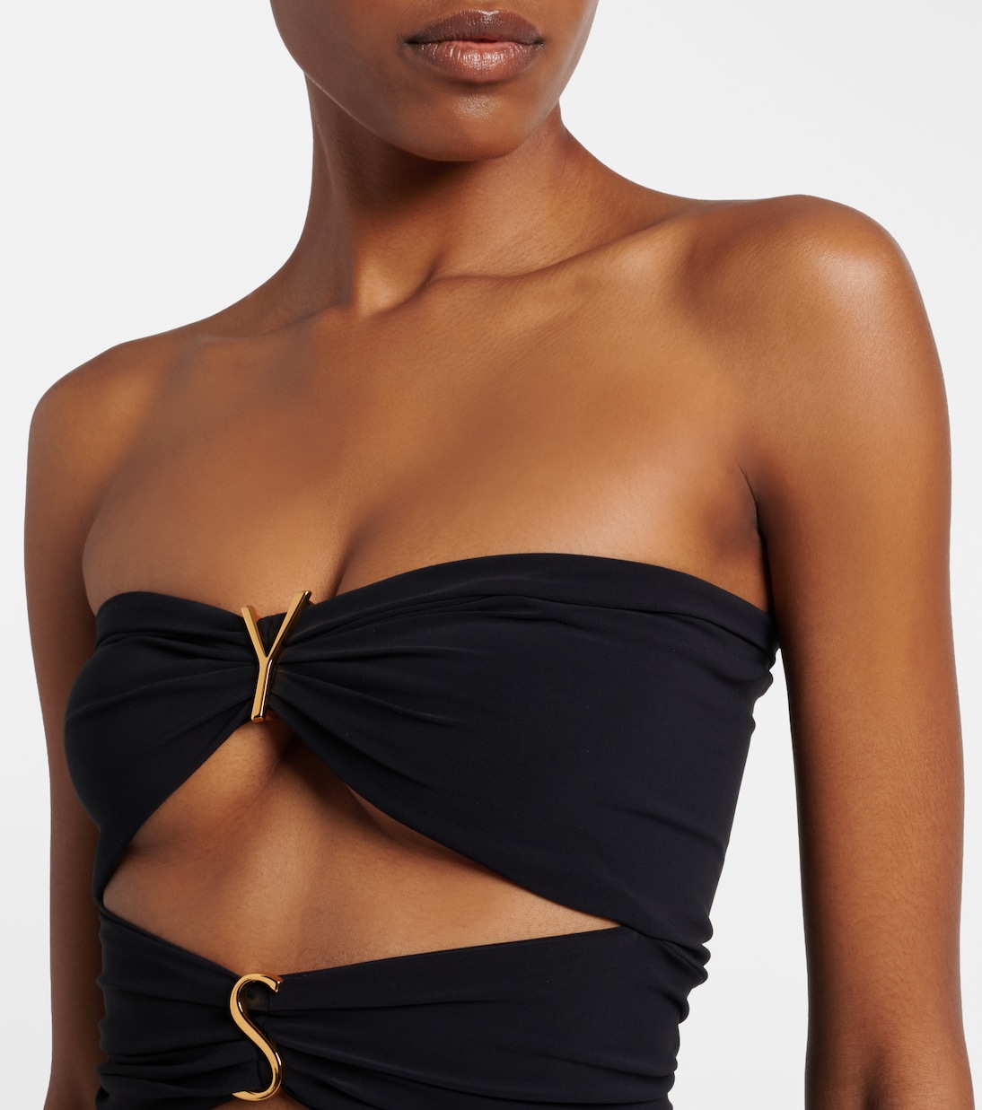 Cutout embellished swimsuit | Saint Laurent