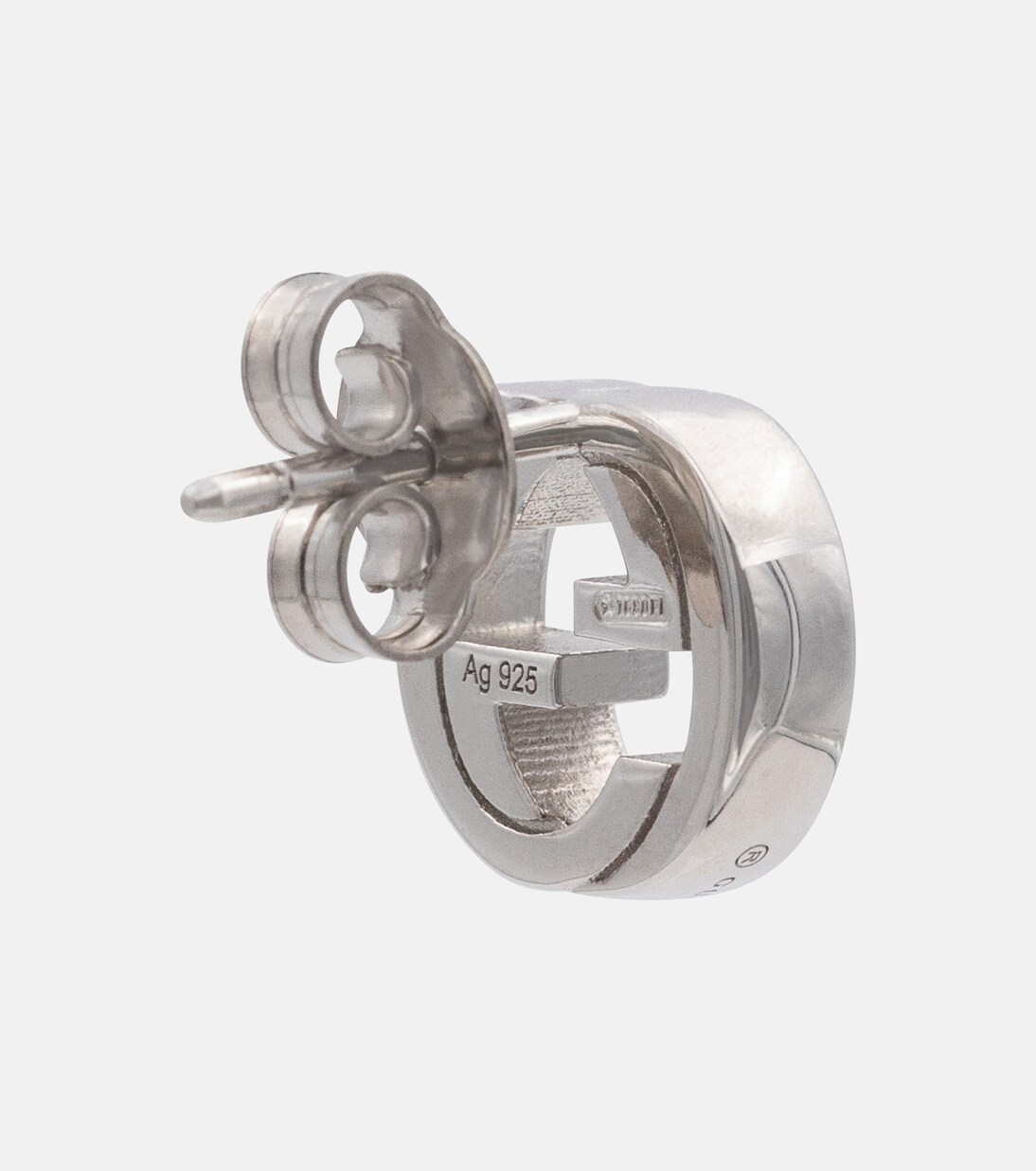 Boucles d'oreilles Interlocking G en argent sterling | Gucci