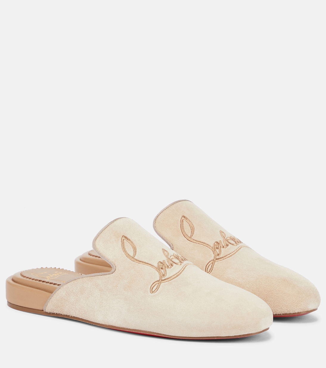 Navy Coolito Donna suede slippers | Christian Louboutin