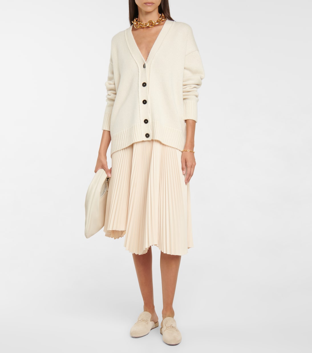 Navy Coolito Donna suede slippers | Christian Louboutin