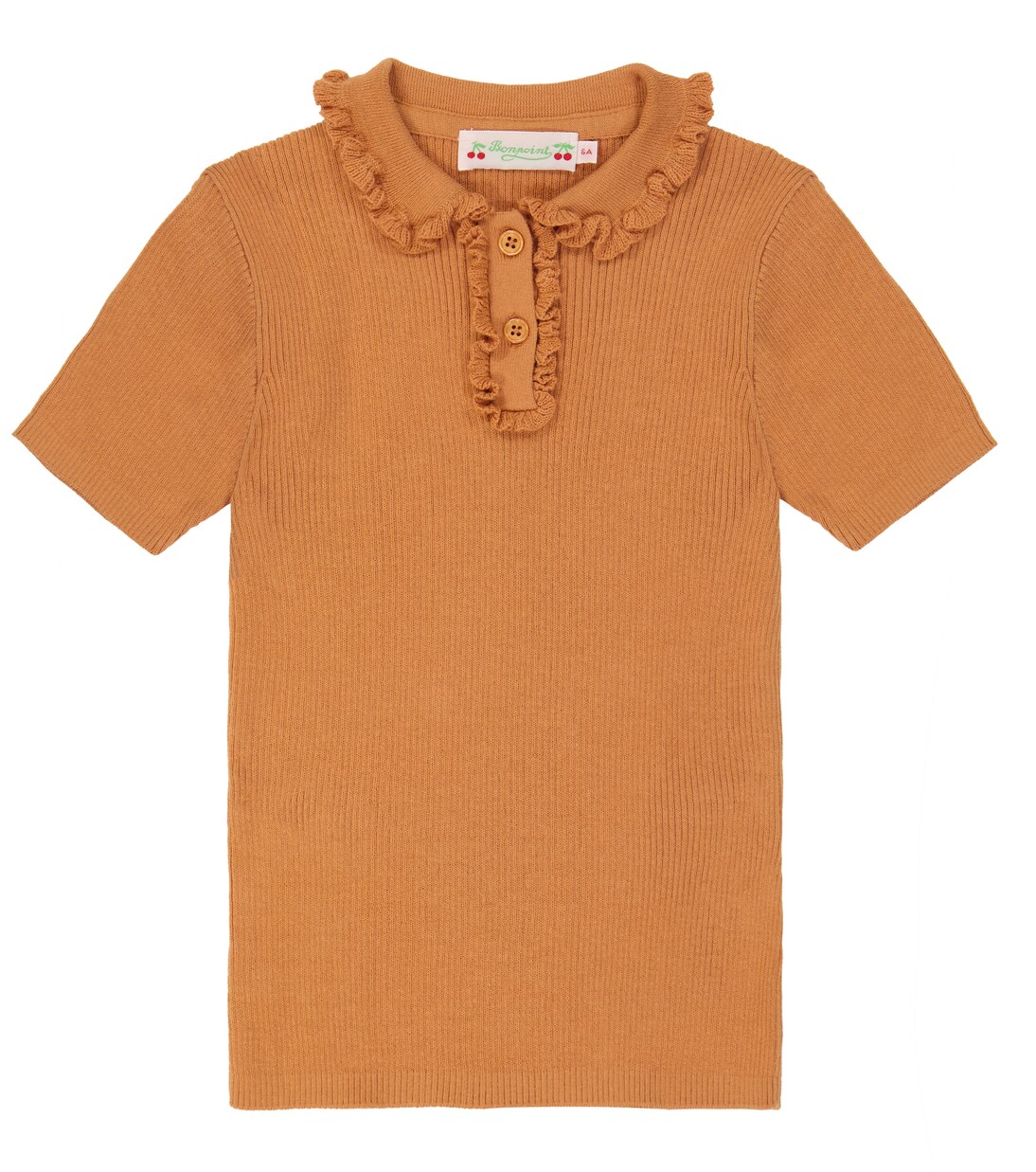 Anyssa ruffled cotton polo shirt | Bonpoint