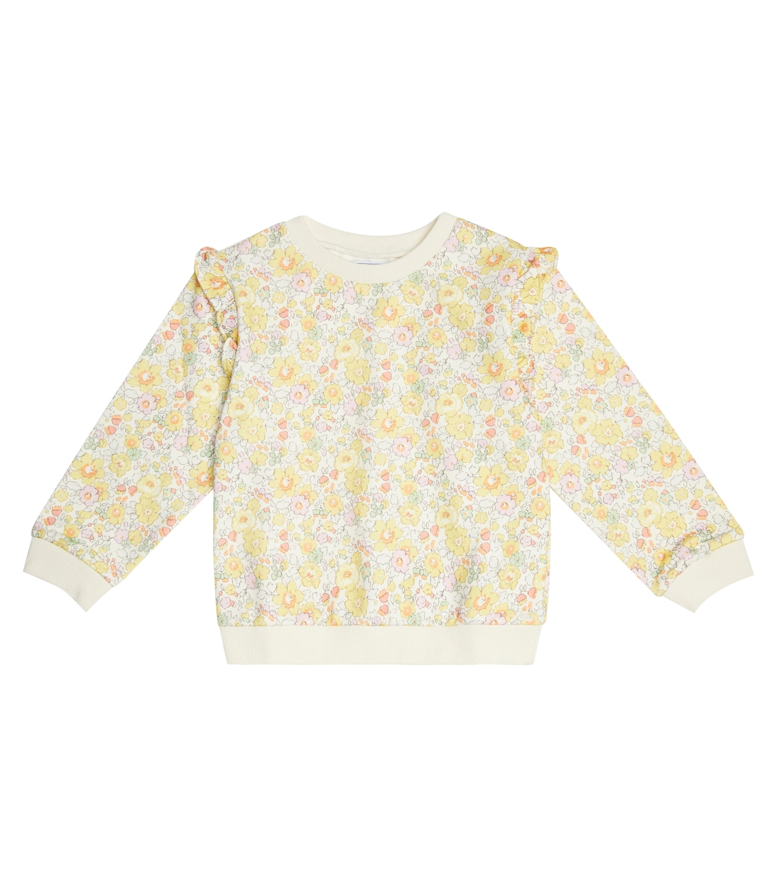 Sweat-shirt en coton à fleurs | Tartine et Chocolat