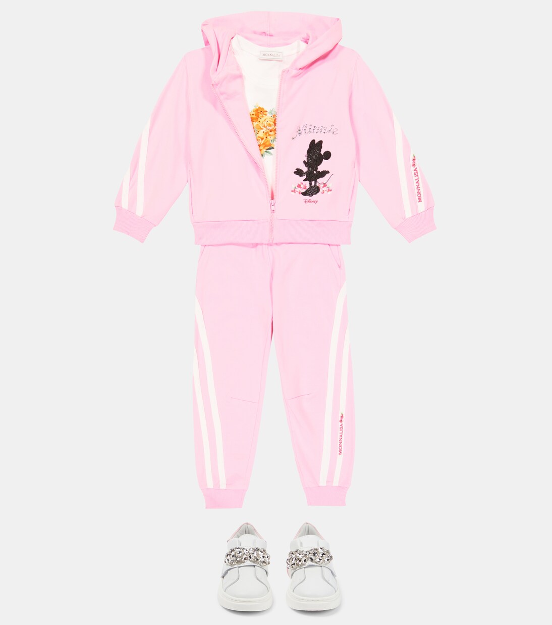 x Disney® – Sweat-shirt à capuche en coton mélangé | Monnalisa