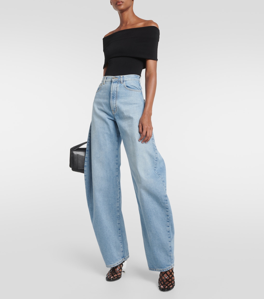 Body in maglia con scollo bardot | Alaïa