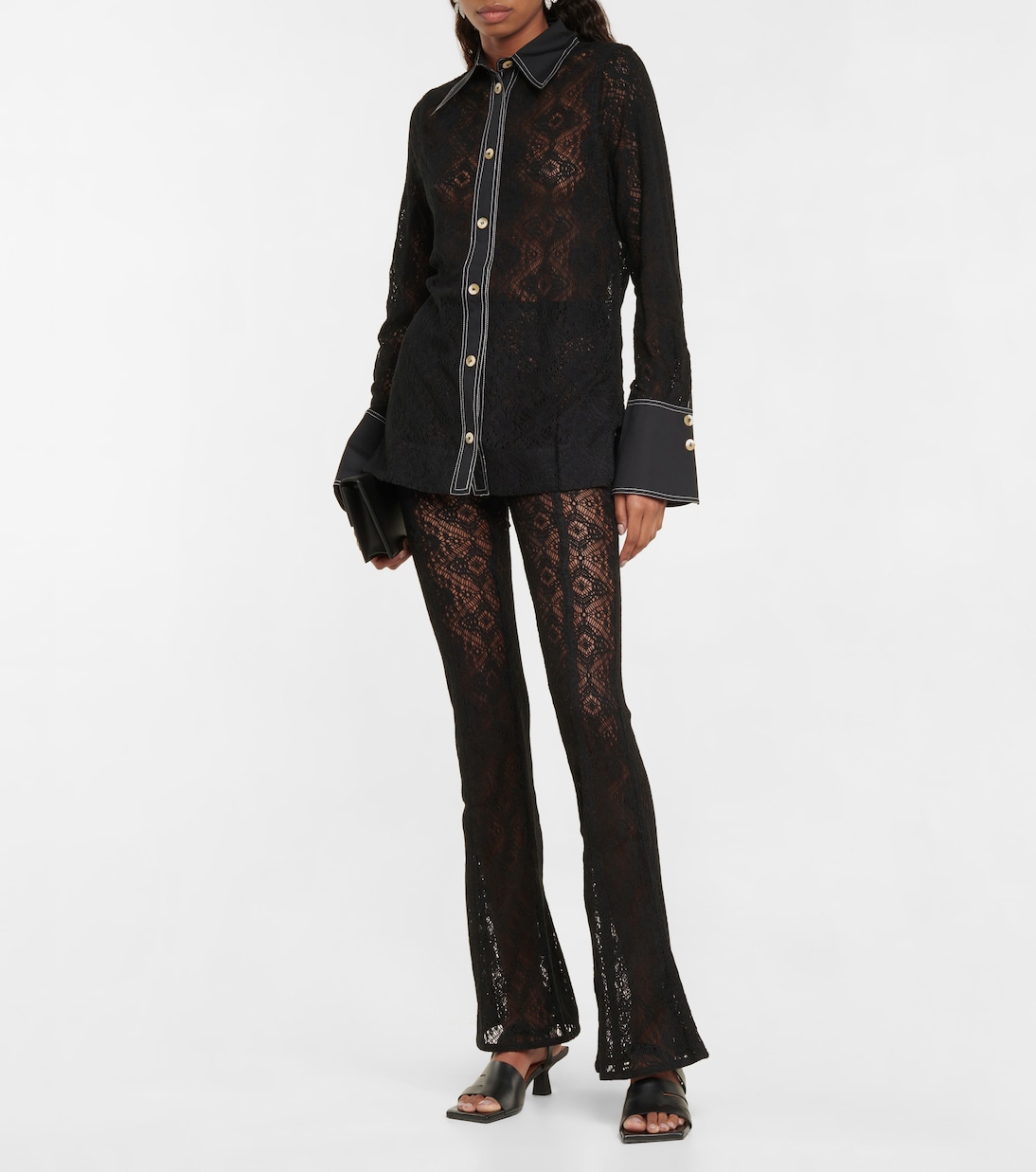 Hemd aus Spitze | Ganni