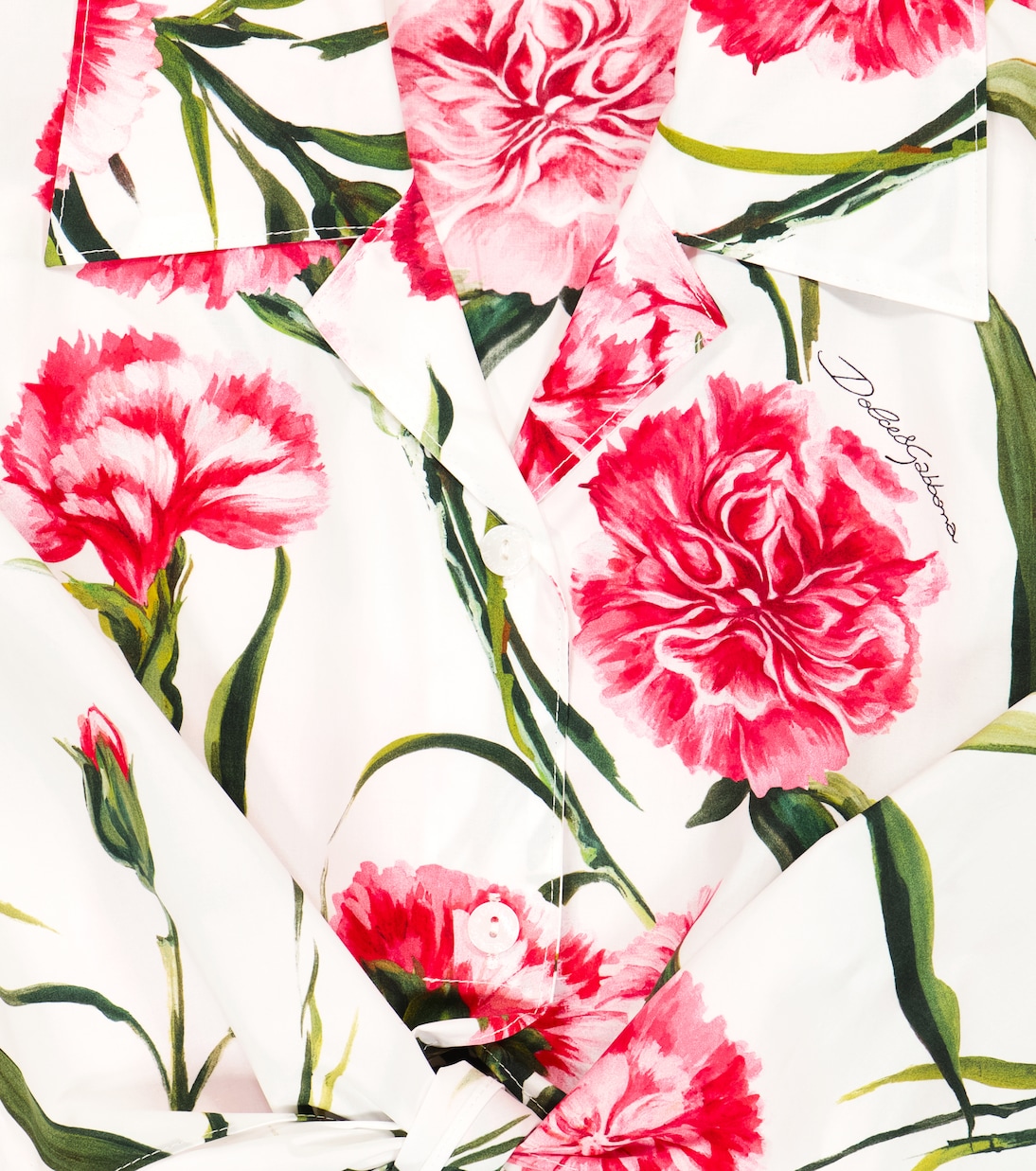 Floral-print cotton top | Dolce&Gabbana Kids