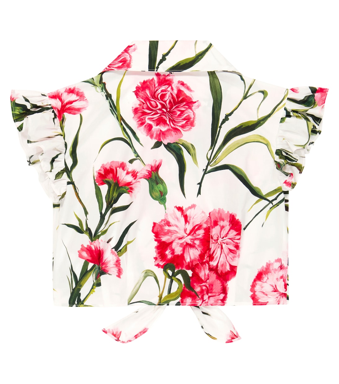 Floral-print cotton top | Dolce&Gabbana Kids