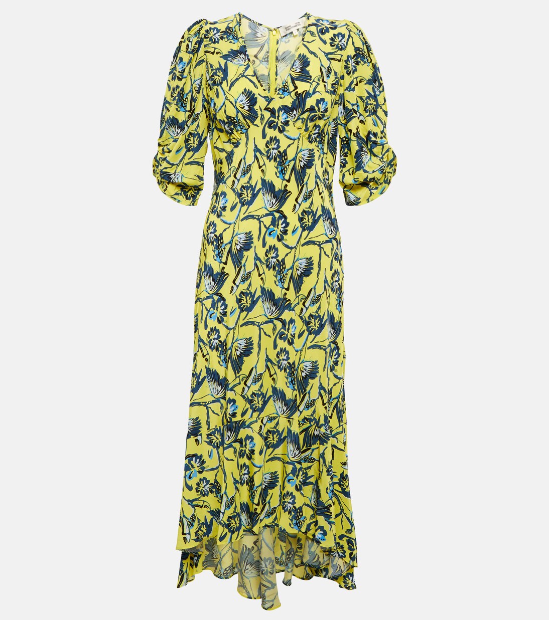 Robe midi imprimée en crêpe | Diane von Furstenberg