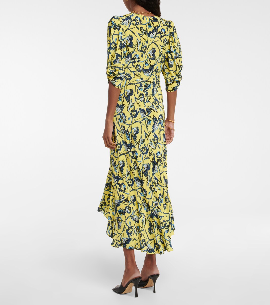 Robe midi imprimée en crêpe | Diane von Furstenberg