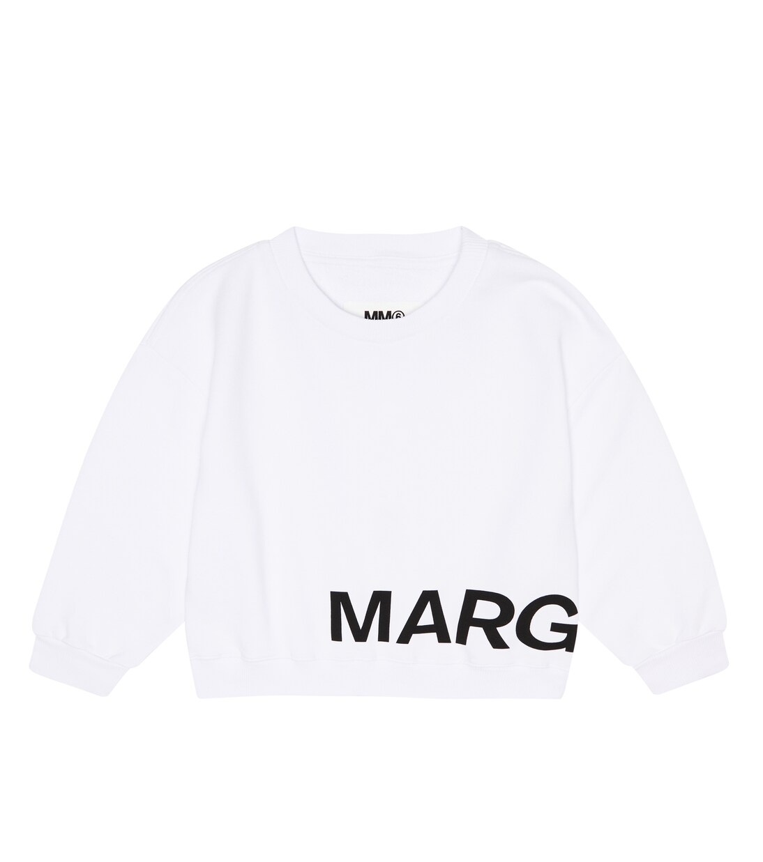 Logo-printed cotton sweatshirt | MM6 Maison Margiela Kids