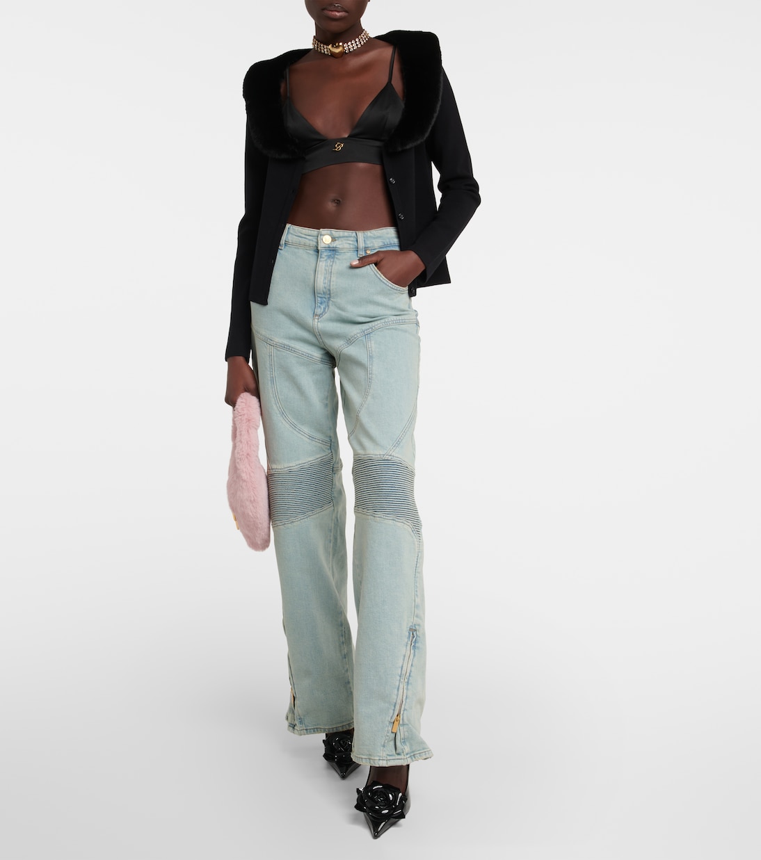 Bralette aus Satin | Blumarine