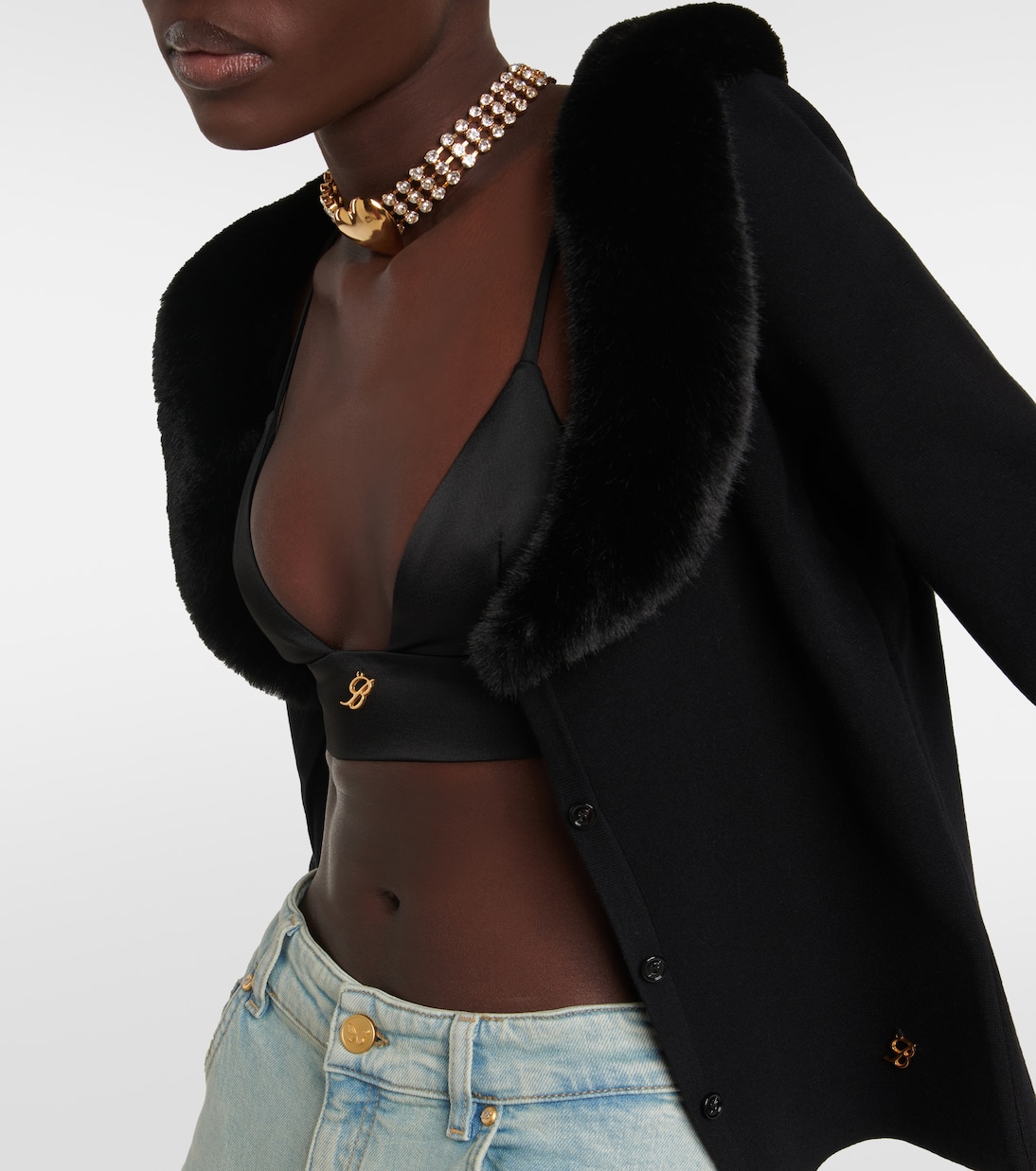 Bralette aus Satin | Blumarine