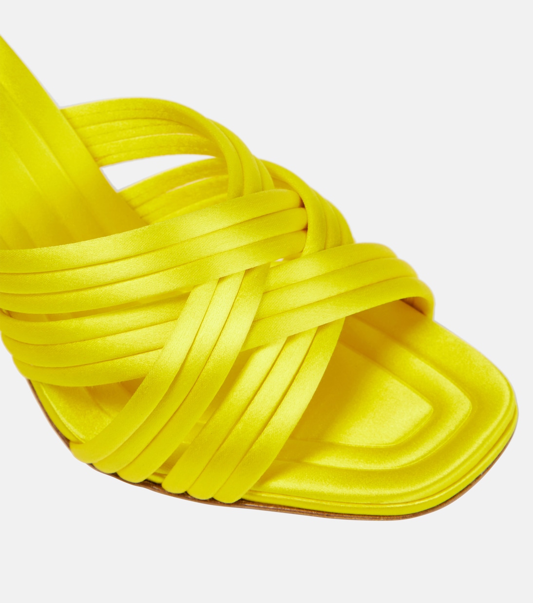 Pantoletten Oahu 95 aus Satin | Aquazzura