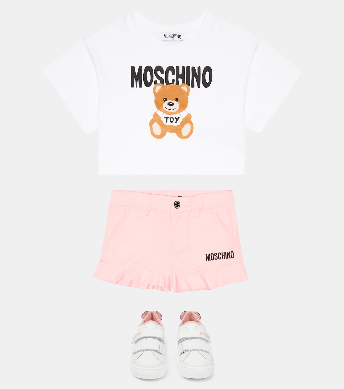 Printed cotton shorts | Moschino Kids