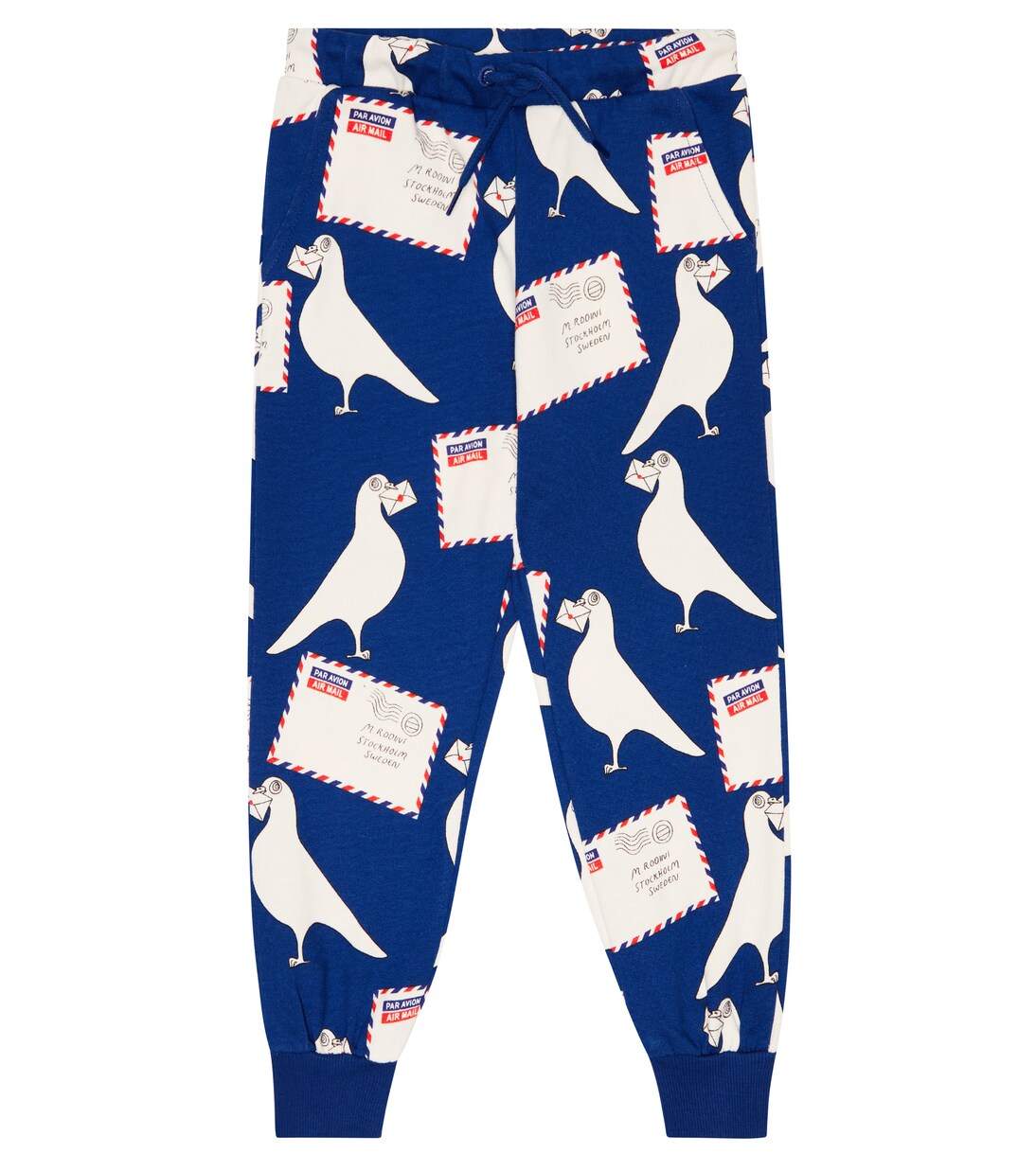 Printed cotton jersey sweatpants | Mini Rodini