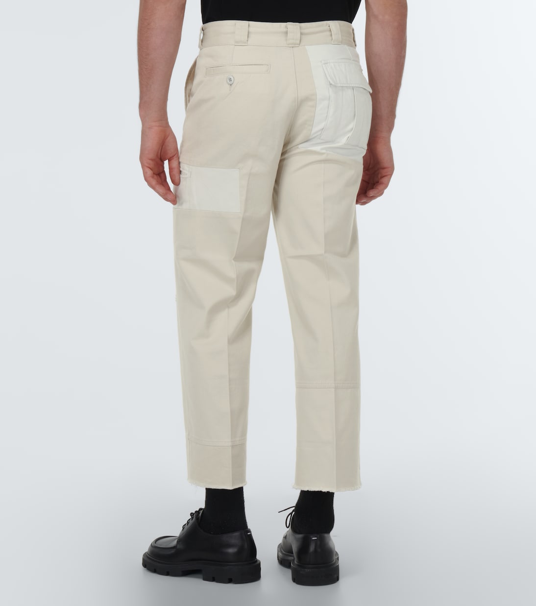 Distressed straight-leg cotton pants | Undercover