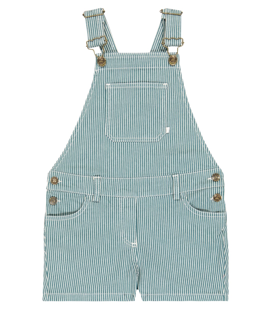 Saga striped denim overalls | Bonpoint