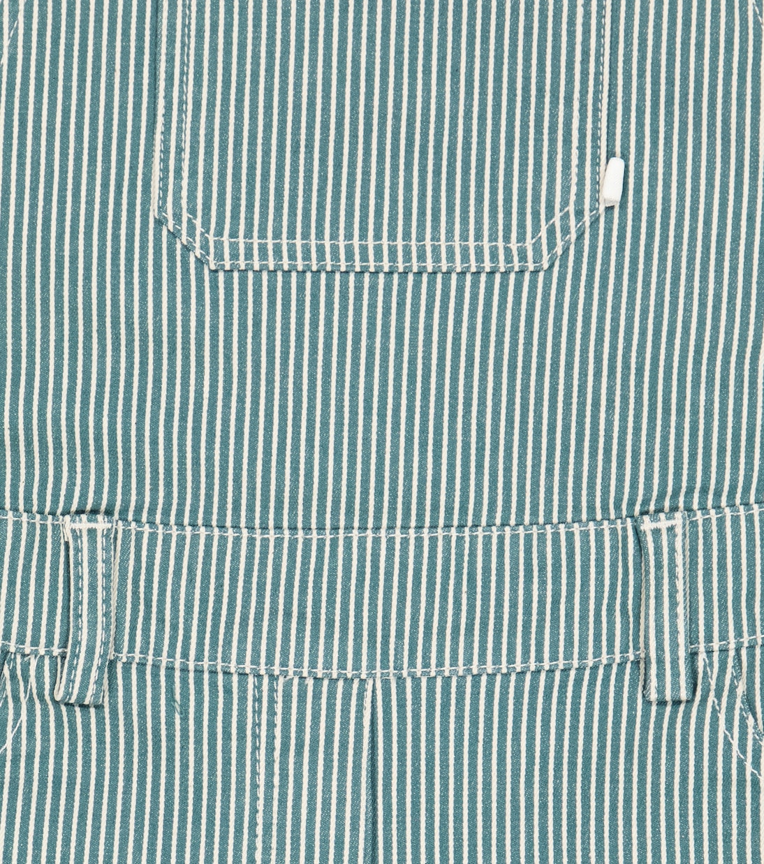 Saga striped denim overalls | Bonpoint