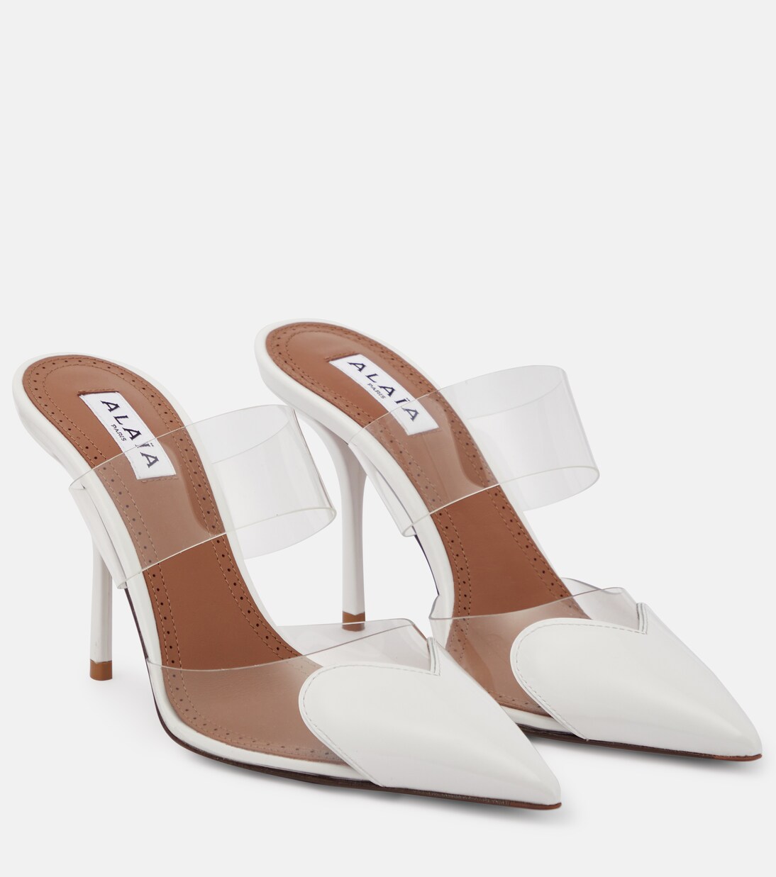 Cœur patent leather and PU mules | Alaïa