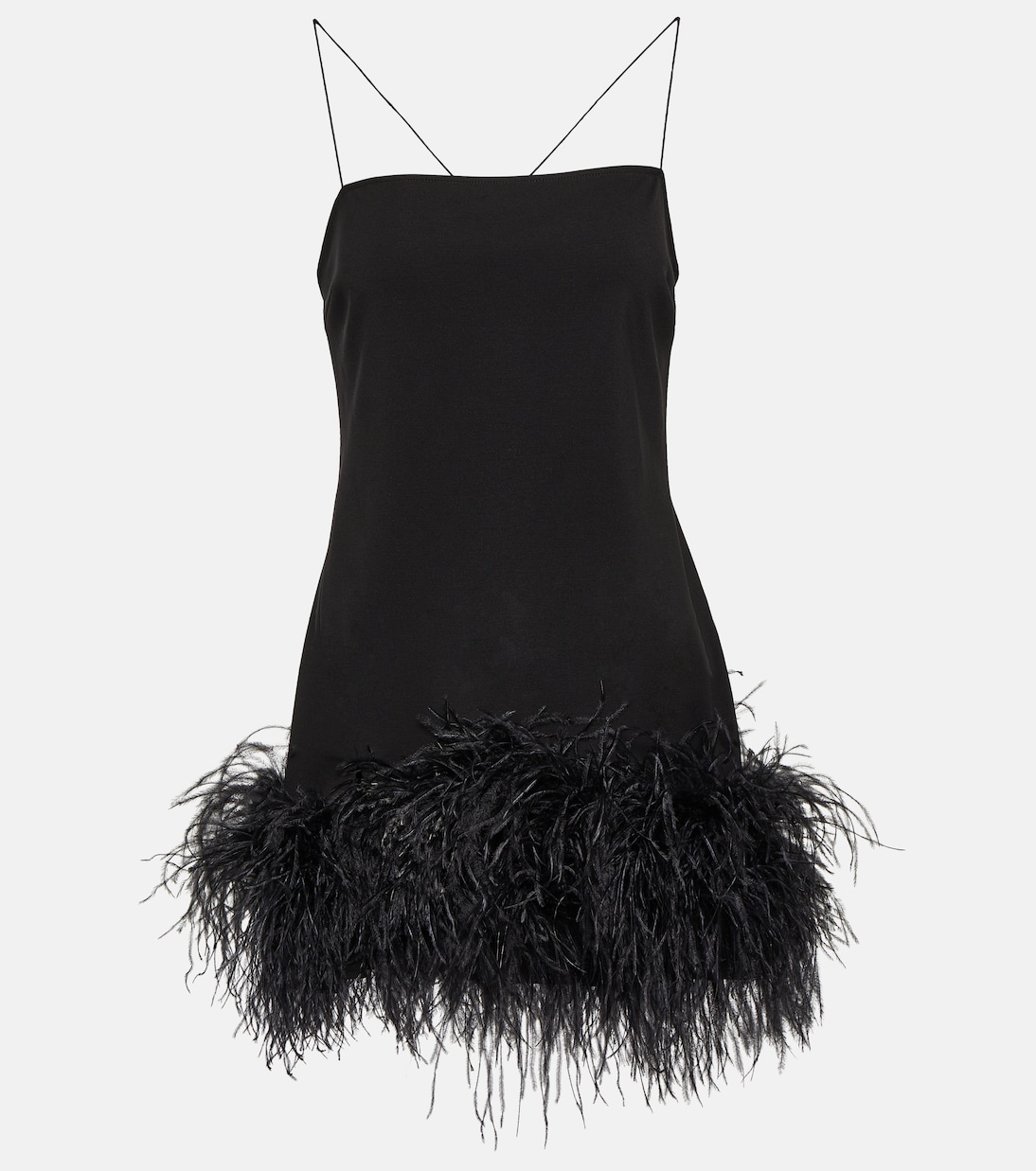 Feather-trimmed minidress | The Attico