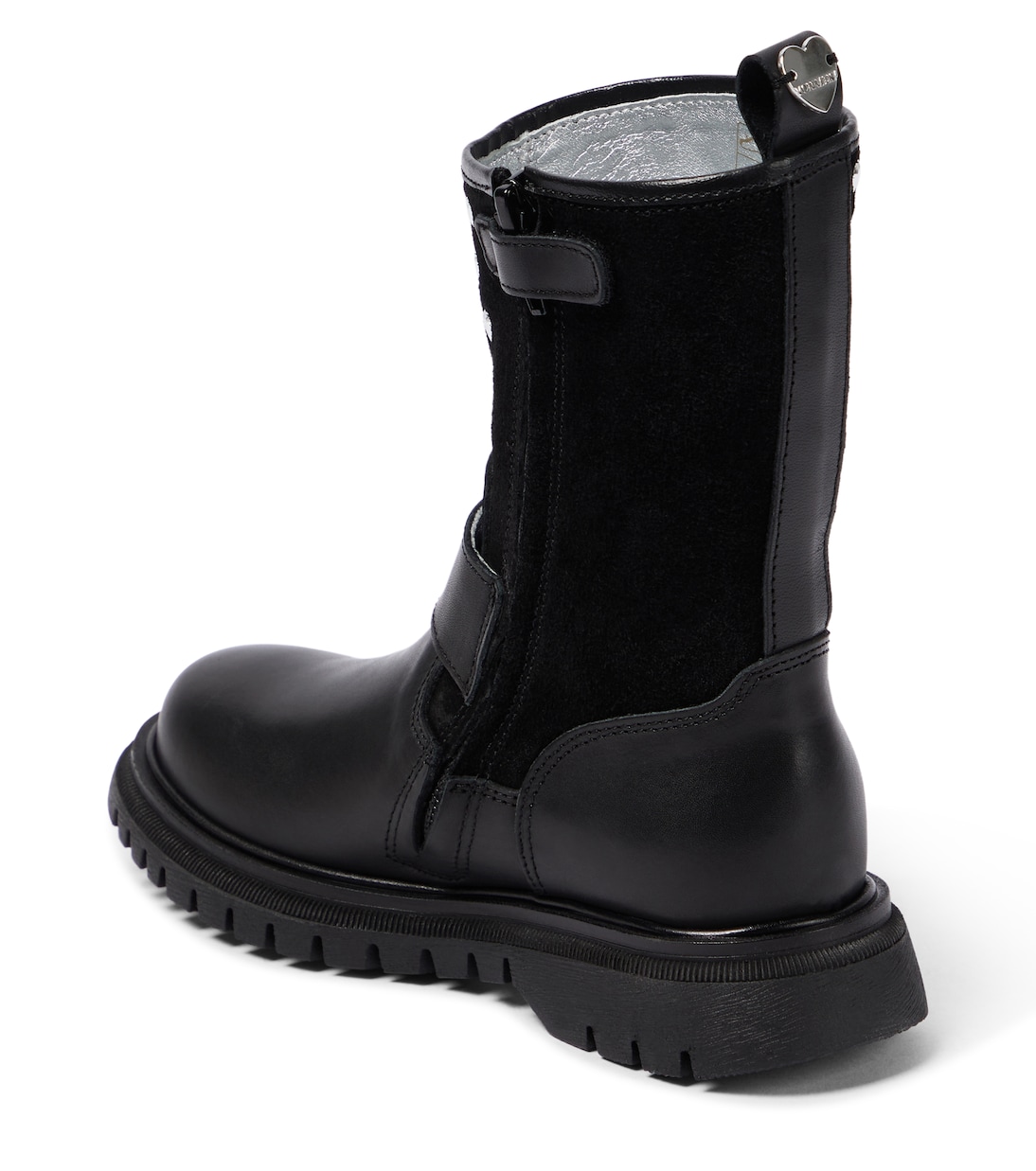 Embellished leather boots | Monnalisa