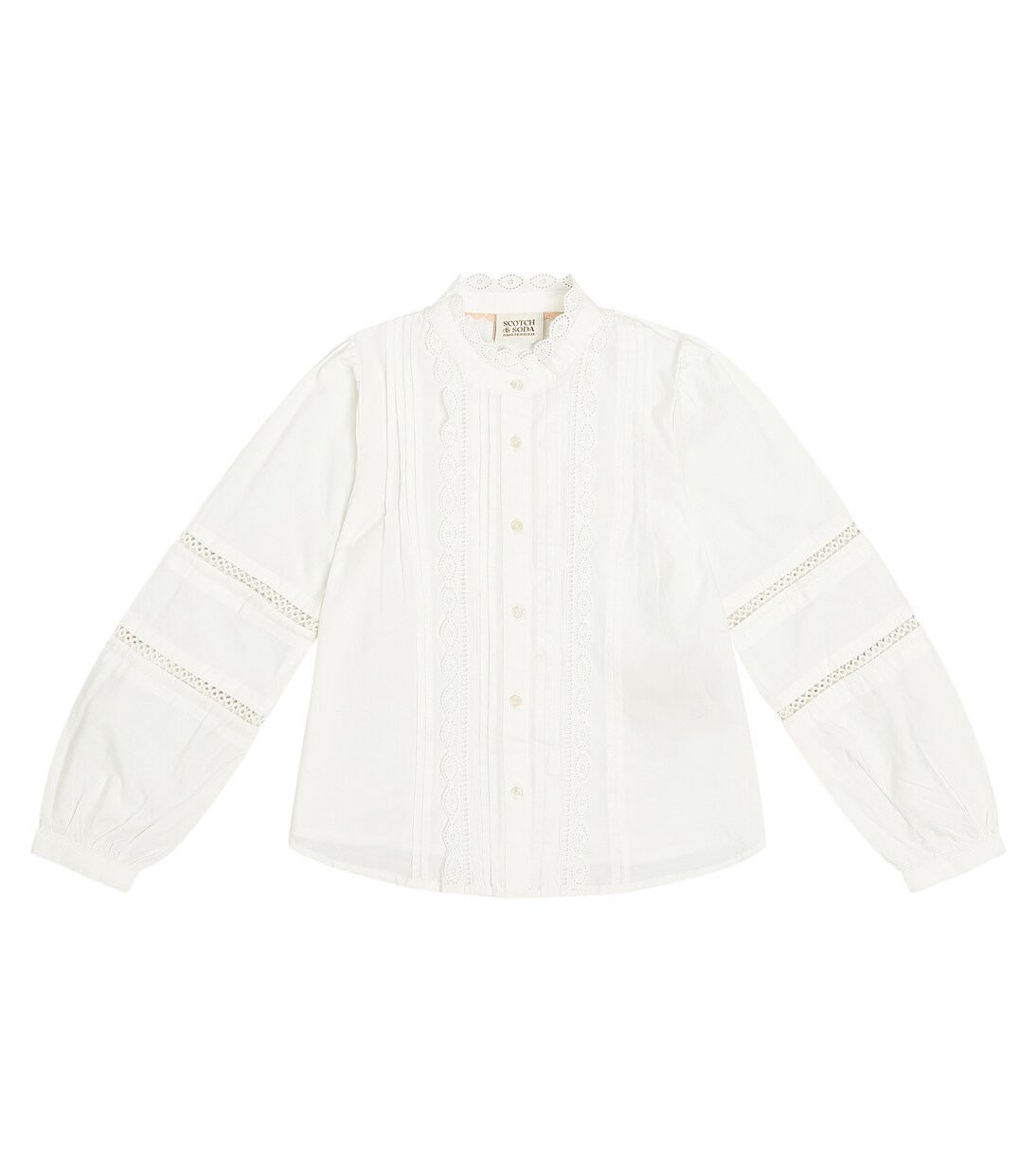 Embroidered cotton blouse | Scotch & Soda Kids