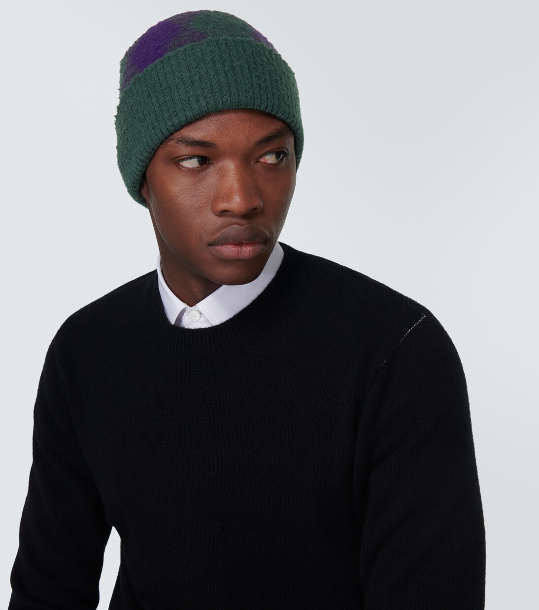 Argyle wool beanie | Burberry