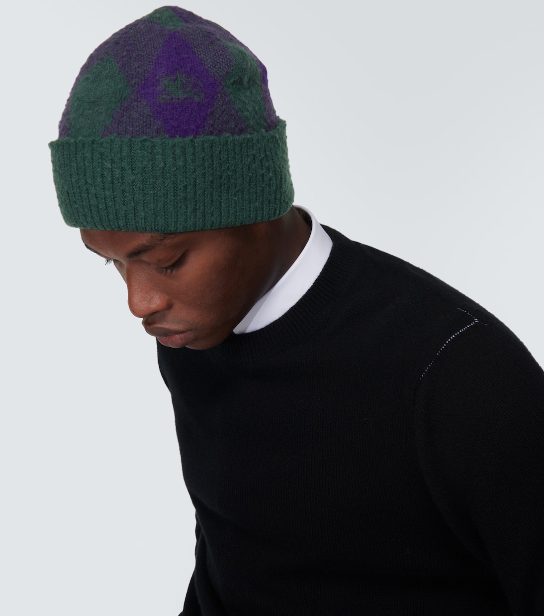 Argyle wool beanie | Burberry