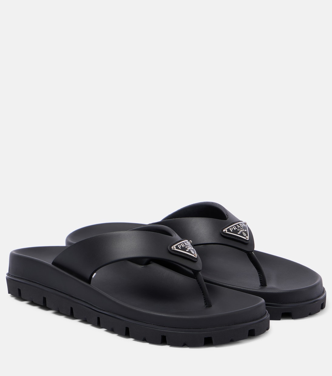 Soft Cage vinyl thong sandals | Prada