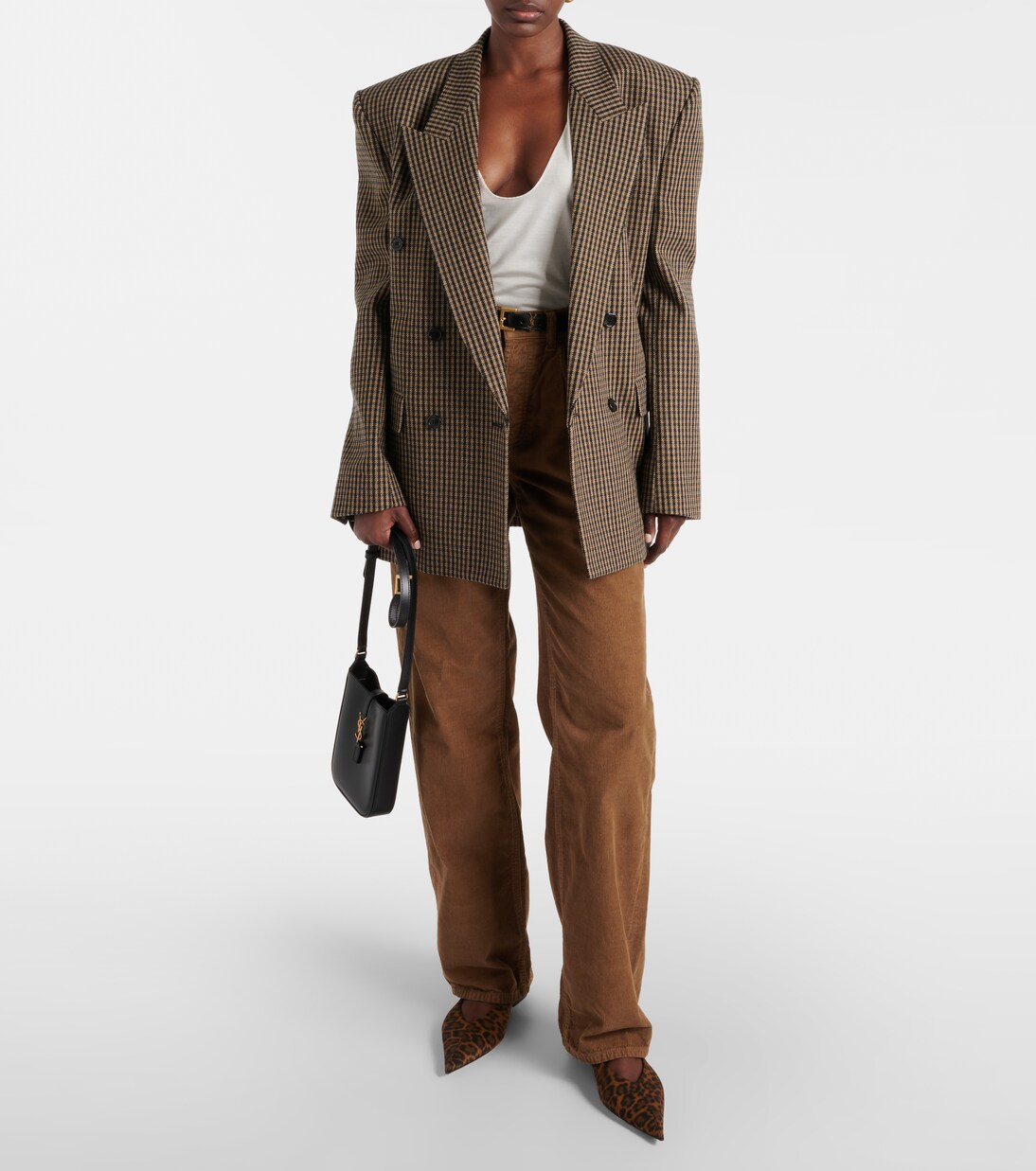 Slippers Nour mit Leder | Saint Laurent