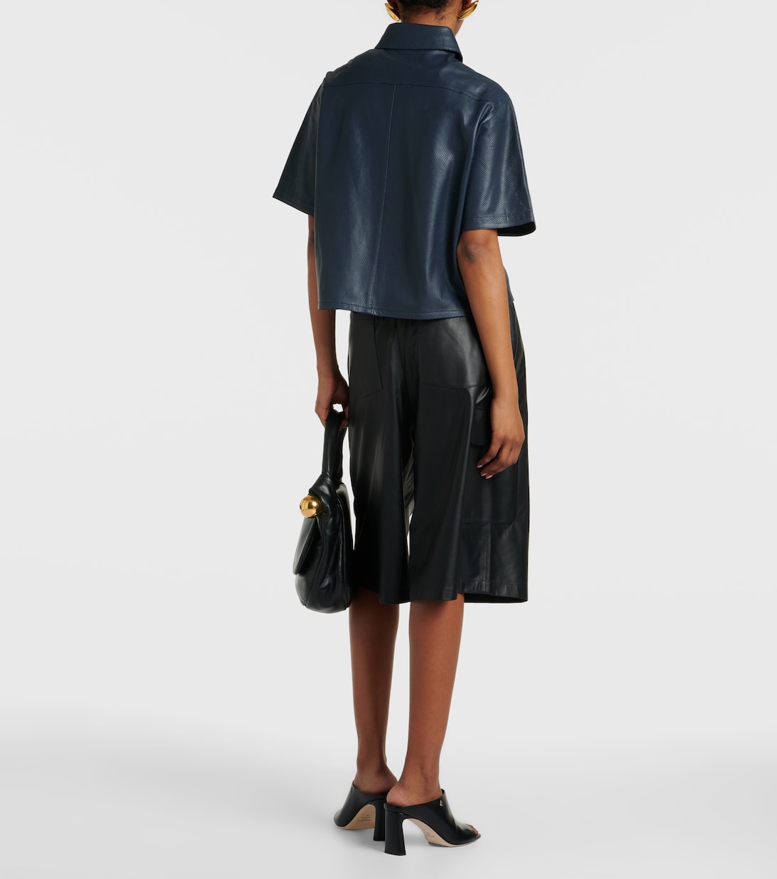 Oversize-Hemd aus Leder | Yves Salomon