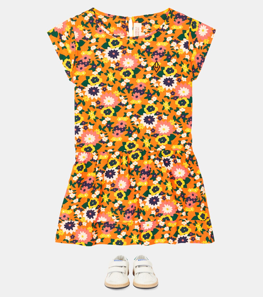 Hummingbird printed cotton dress | The Animals Observatory