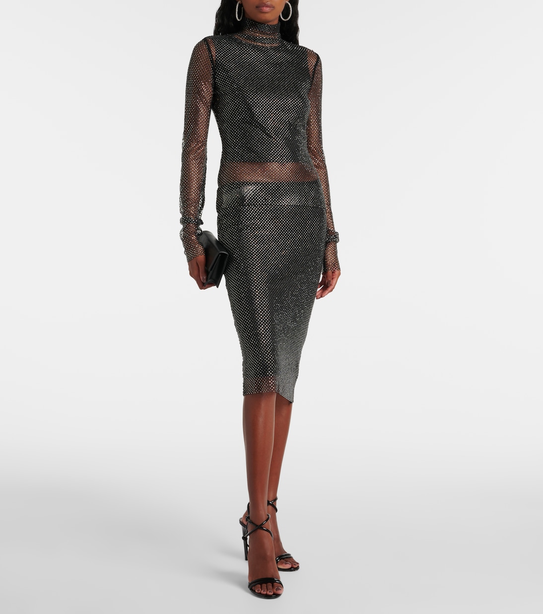 Midirock Zinnia mit Kristallen | Sportmax