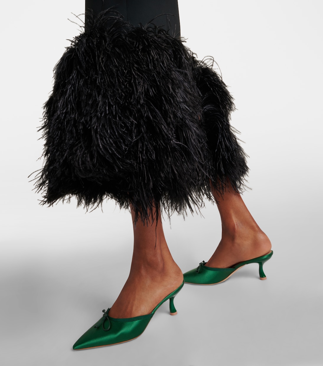 X Tabitha Simmons Mules Rose 45 aus Satin | Malone Souliers