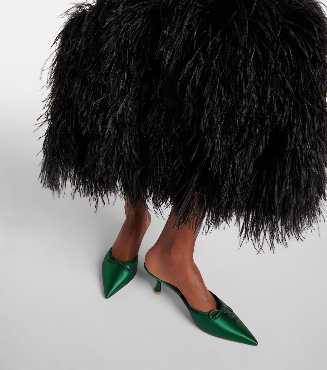 X Tabitha Simmons Mules Rose 45 aus Satin | Malone Souliers