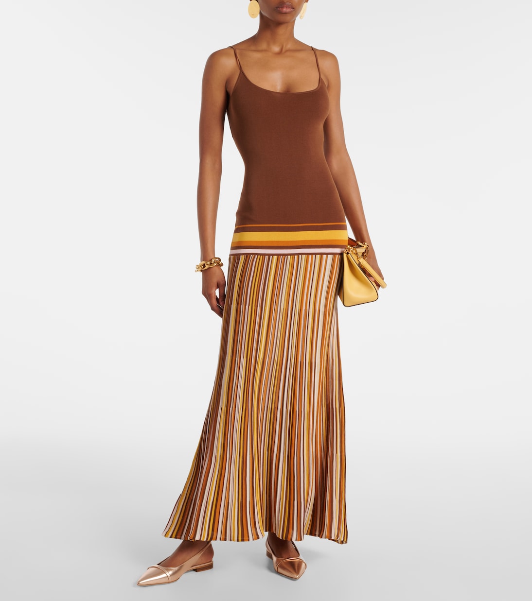 Jama metallic leather slingback ballet flats | Malone Souliers