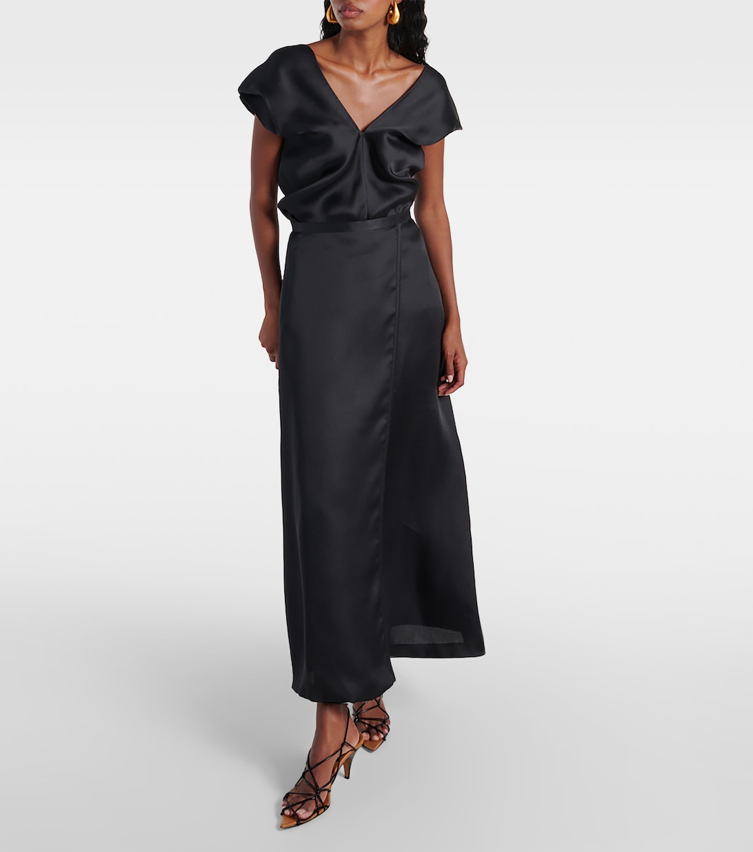 Mila silk maxi skirt | Khaite