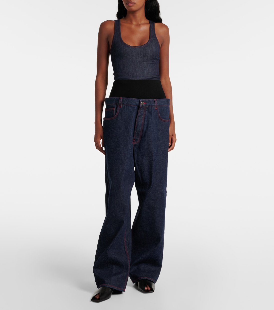 Body aus Denim | Alaïa