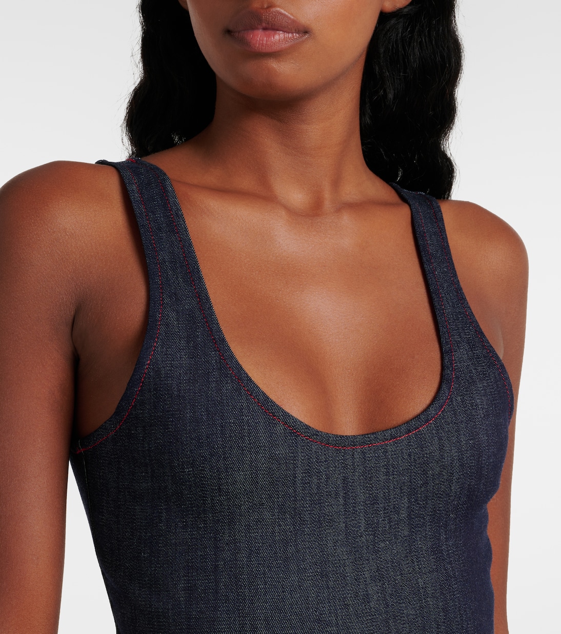 Body aus Denim | Alaïa