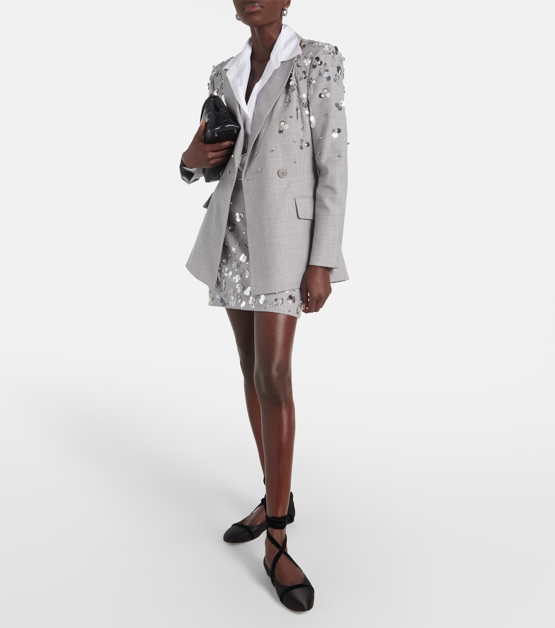 Spencer satin ballet flats | Malone Souliers