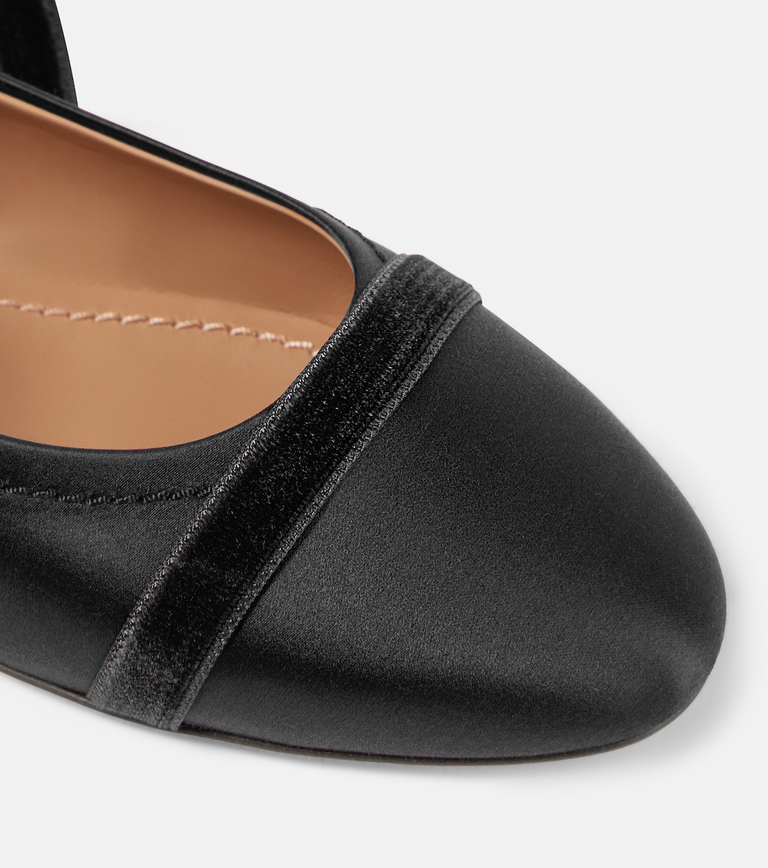 Spencer satin ballet flats | Malone Souliers