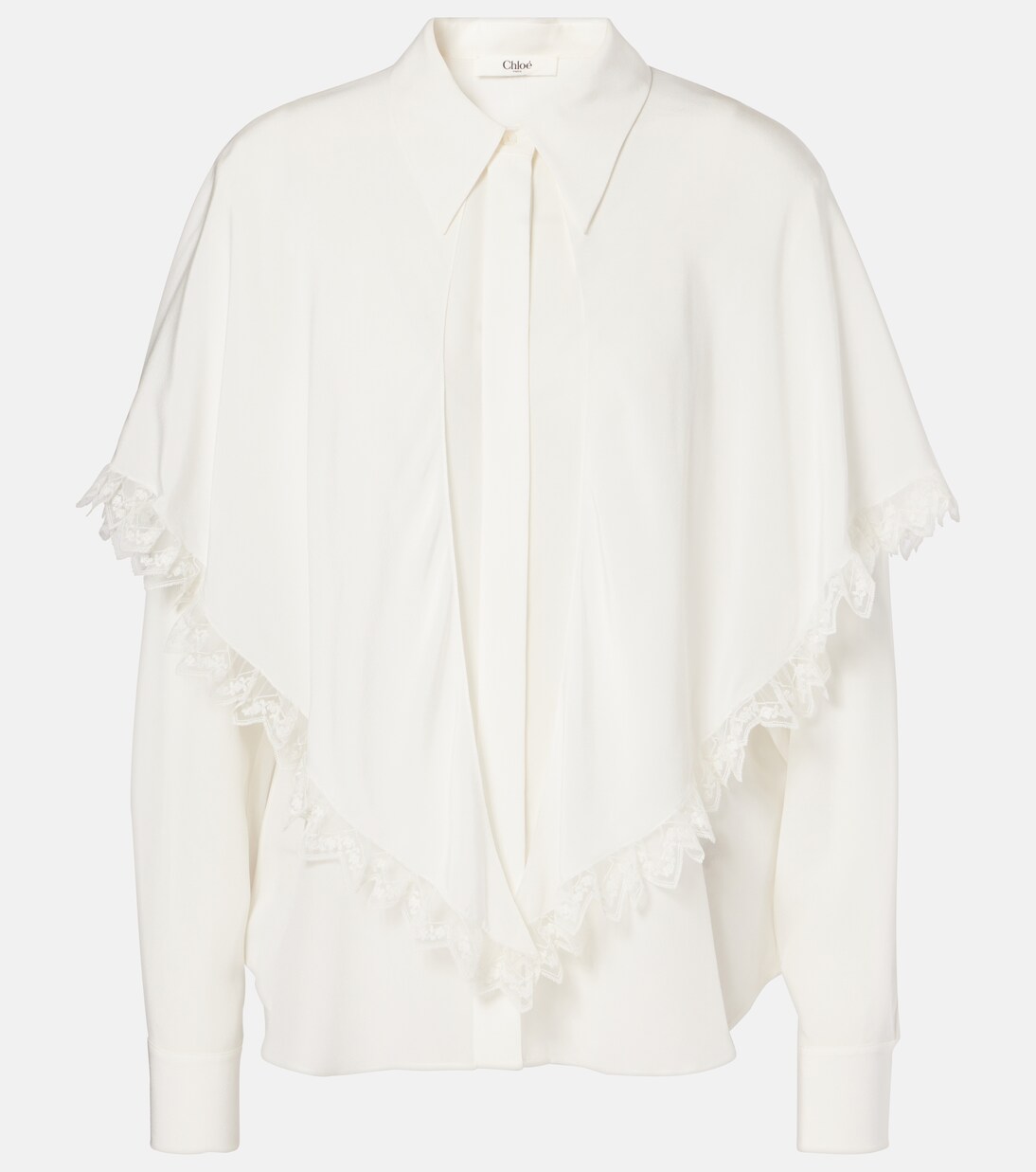 Bluse Knotted Heritage aus Crêpe de Chine aus Seide | Chloé