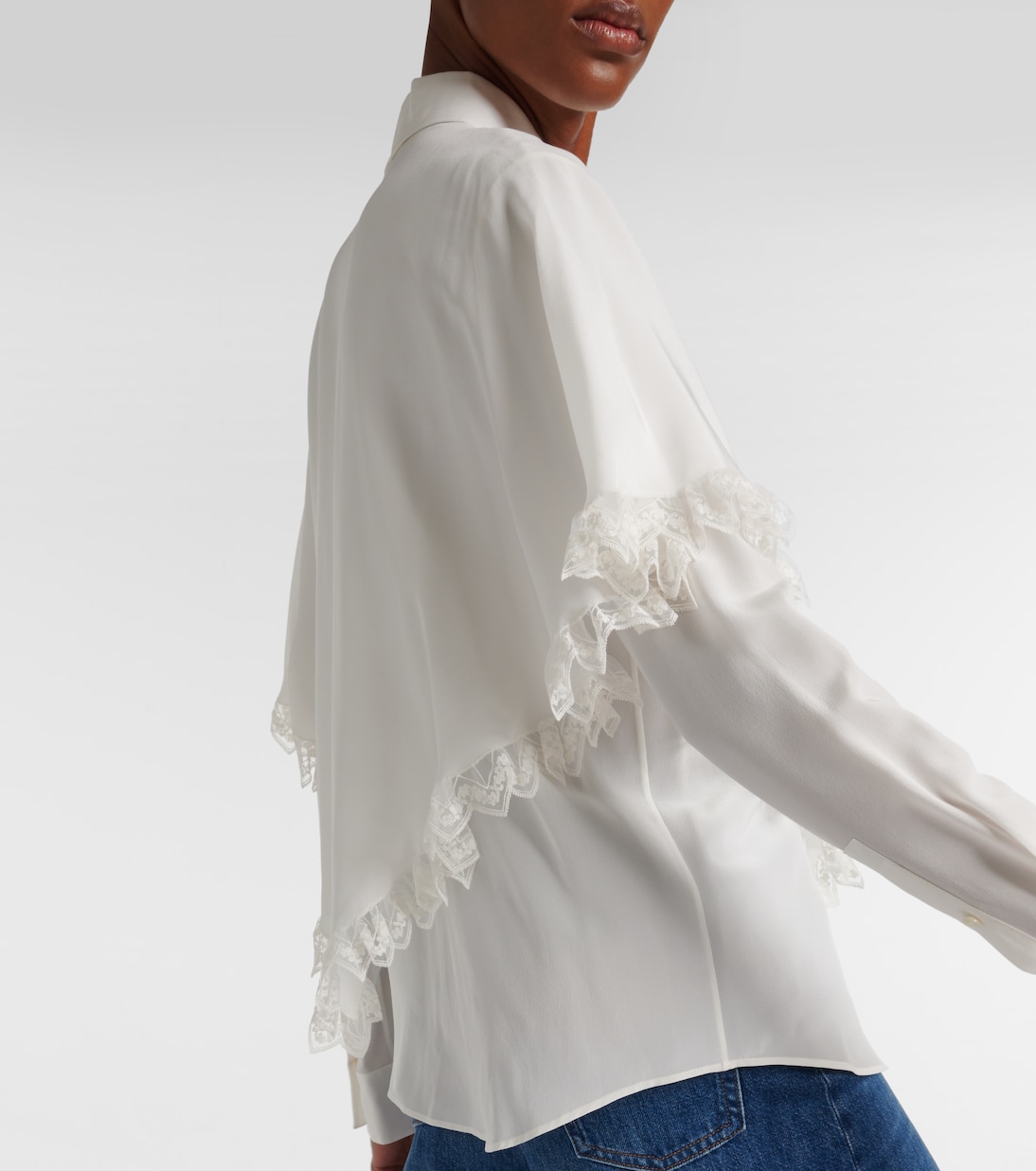 Bluse Knotted Heritage aus Crêpe de Chine aus Seide | Chloé