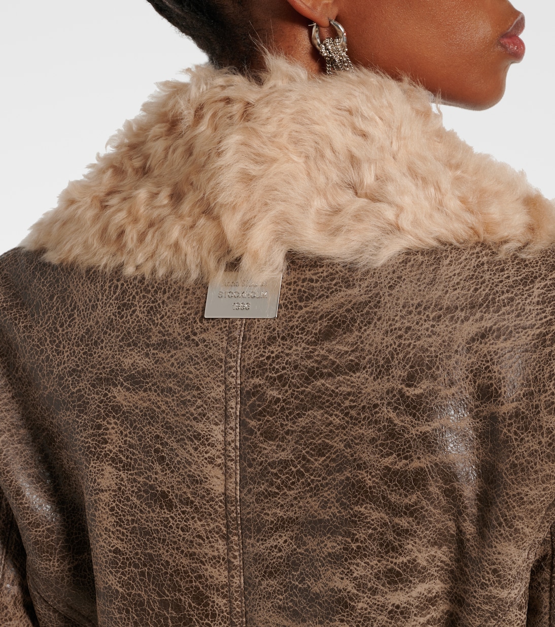 Veste en cuir et shearling | Acne Studios