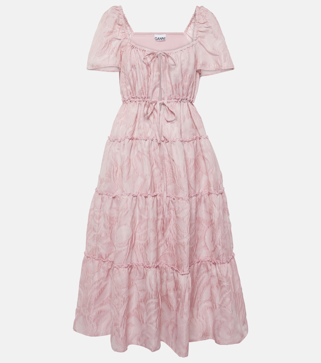 Robe midi en jacquard | Ganni