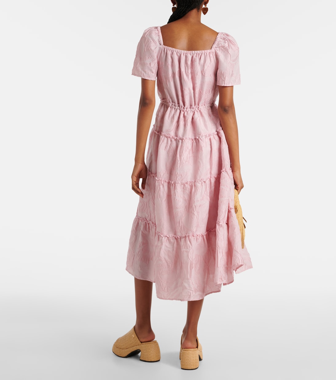 Robe midi en jacquard | Ganni