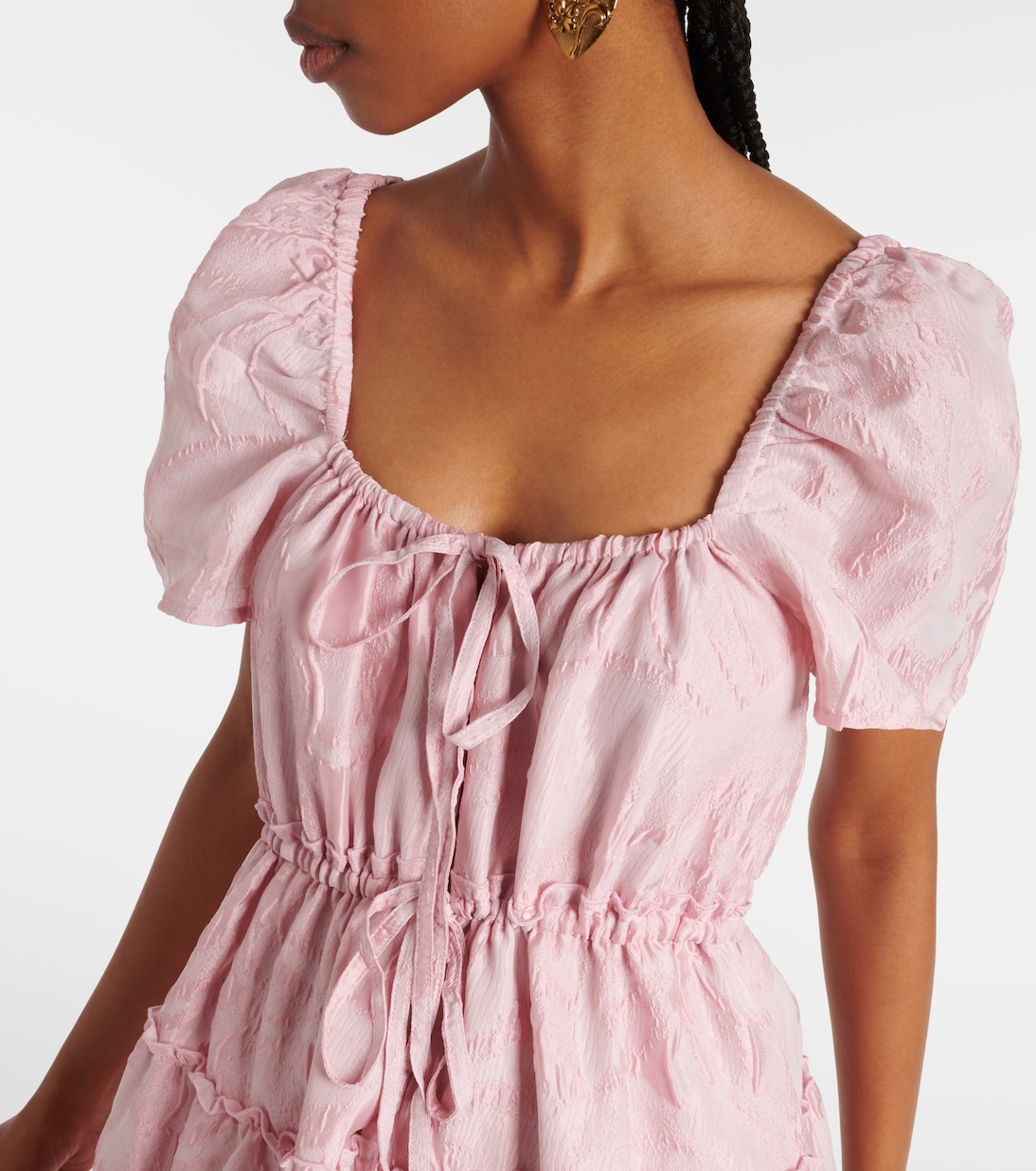 Robe midi en jacquard | Ganni