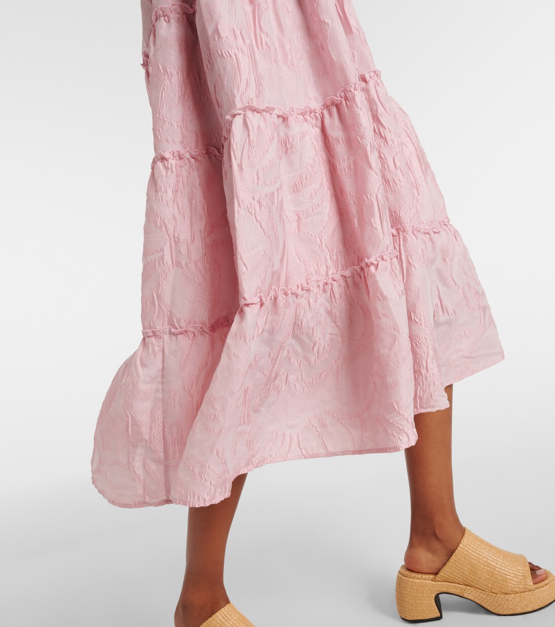 Robe midi en jacquard | Ganni