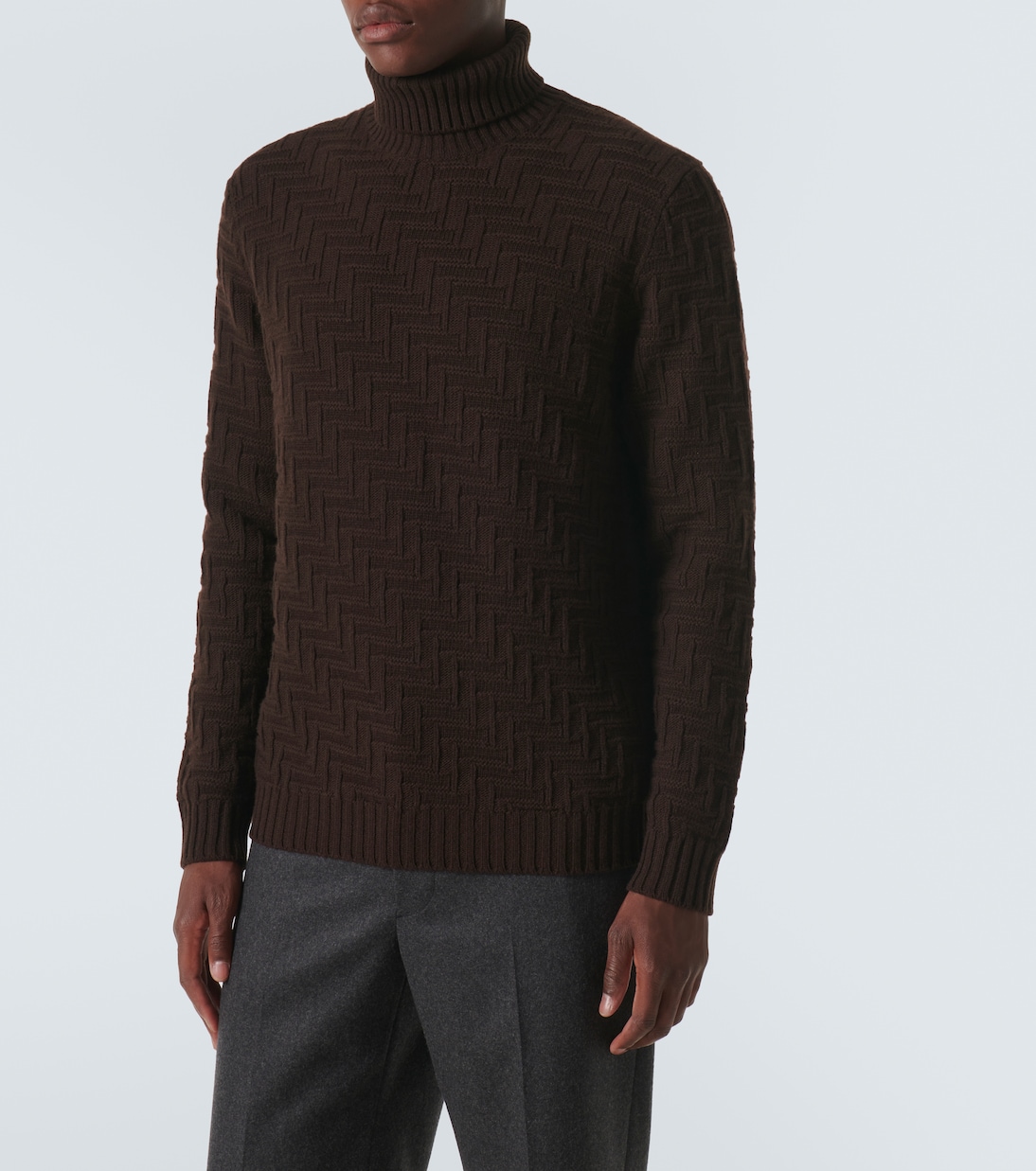 Rollkragenpullover aus Wolle und Kaschmir | Prada